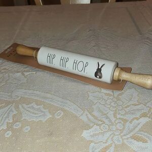 Rae Dunn Easter Rolling pin HIP HIP HOP